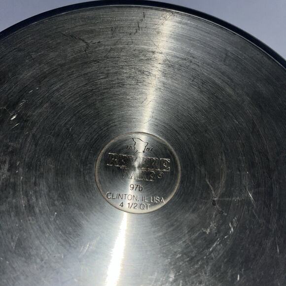 Vintage Revere Ware Cookware 4-1/2 Quart Stock Pot Dutch Oven w/Lid Clinton ILL - Picture 6 of 7